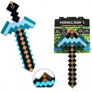 Light Up Version Transforming Bow and Arrow, Minecraft Game, Kid size Role-play Accessory