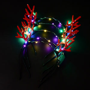 Led Reindeer Christmas Headbands