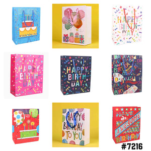 Happy Birthday Gift Bags 18x23x8cm