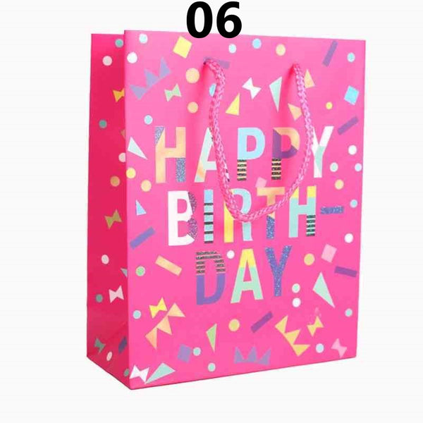 Happy Birthday Gift Bags 18x23x8cm