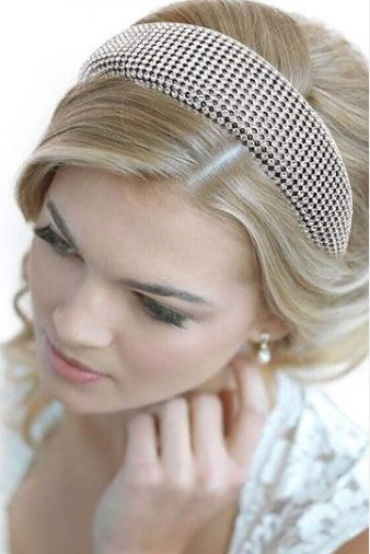 Wide Padded Rhinestones Headband