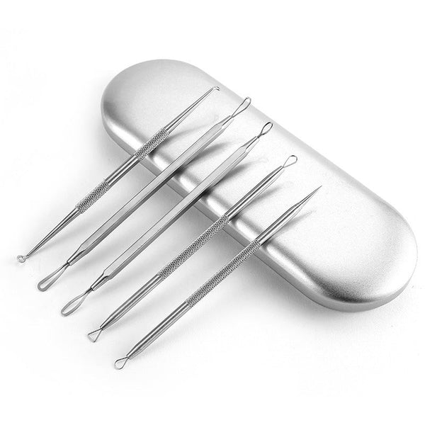 5Pcs Stainless Steel Acne Remover Kit