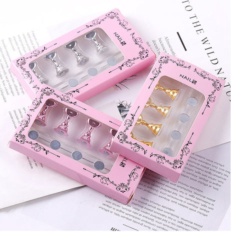 Nail Practice Stand Base Display Holder Nail Art Showing Shelf Manicure Tool