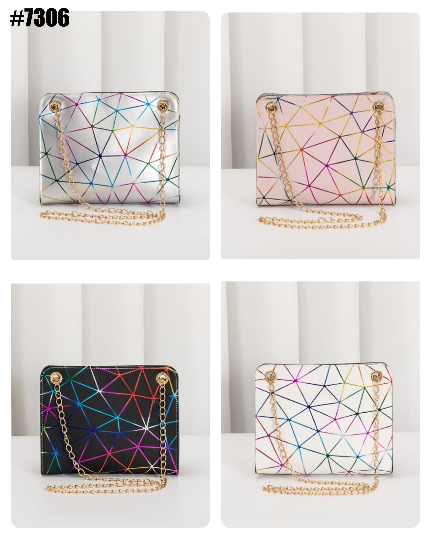 Women's Dazzling Geometric Shoulder Bag