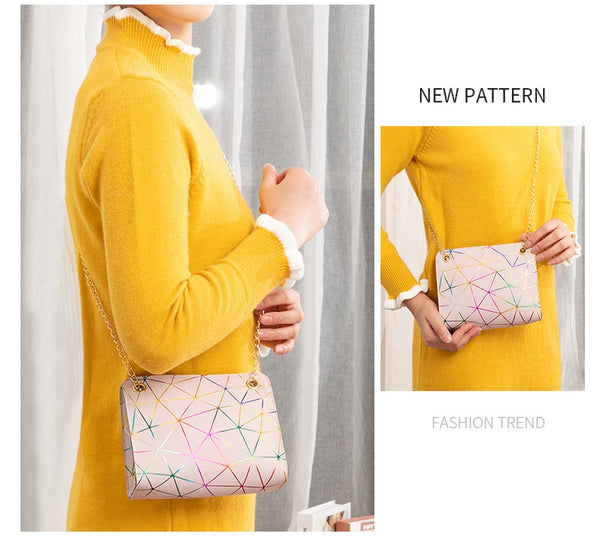 Women's Dazzling Geometric Shoulder Bag