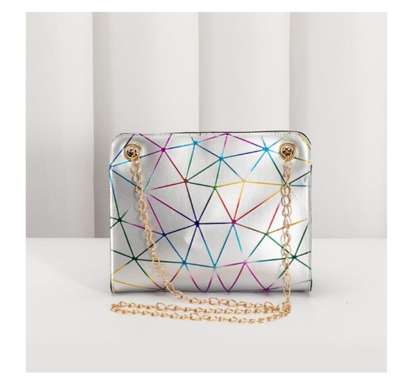 Women's Dazzling Geometric Shoulder Bag