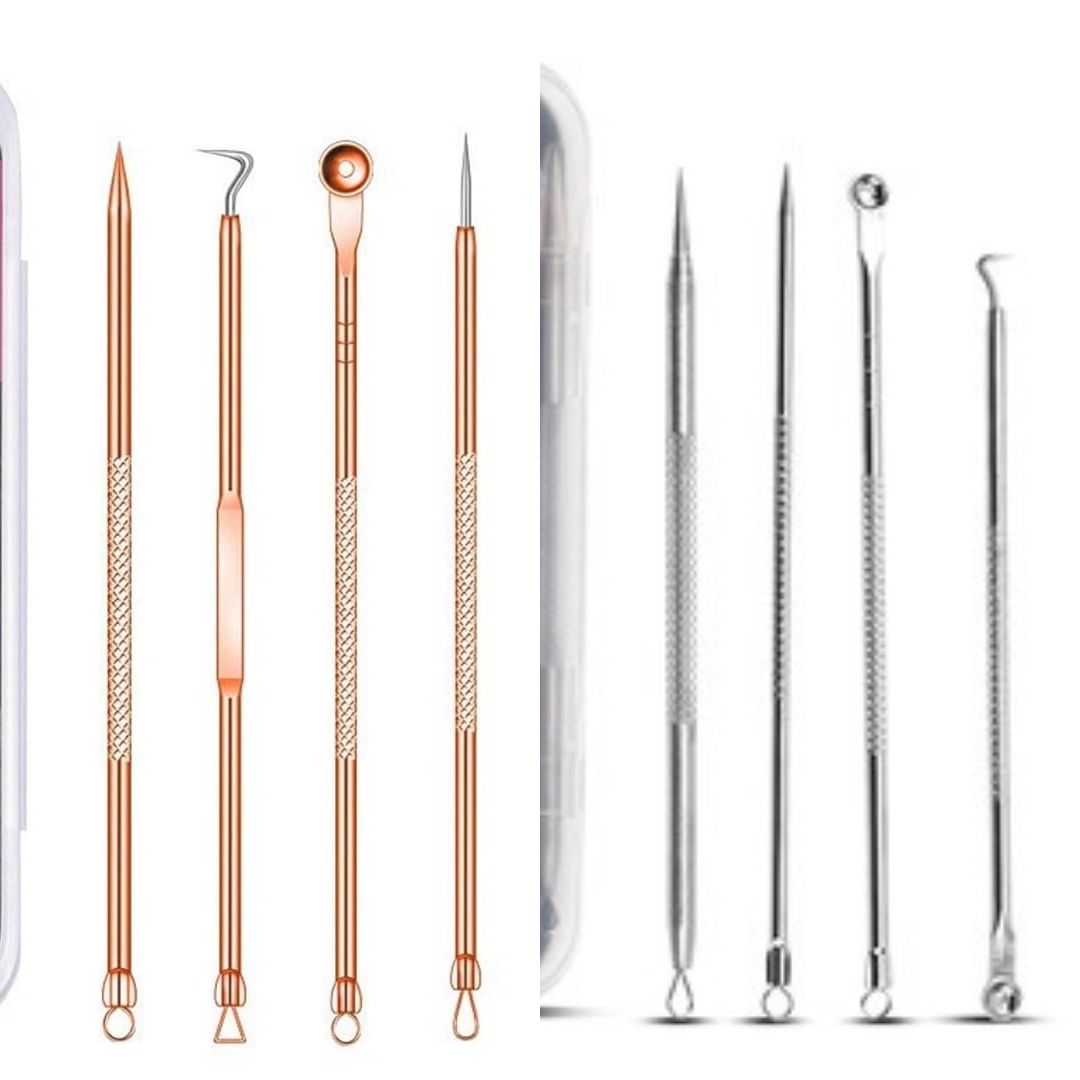 Stainless Steel Acne Extractor 4-Piece Kit