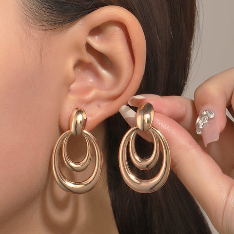 Retro Alloy Drop Earrings