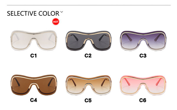 Y2K Frameless 1 Piece Sunglasses