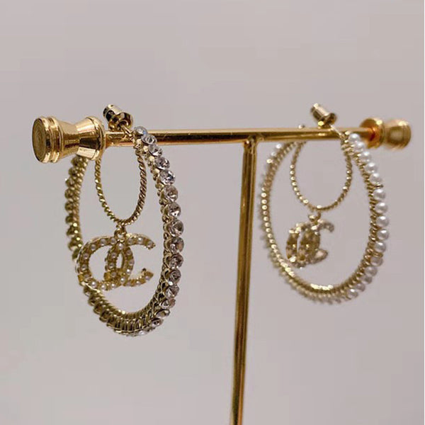 CC Hoop Earrings