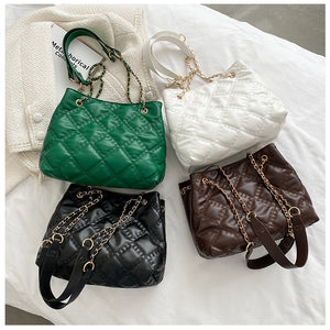 Quilted Chain Strap Handbag 763