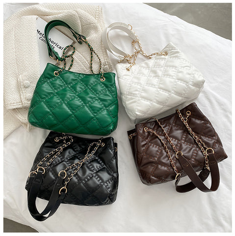 Quilted Chain Strap Handbag 763