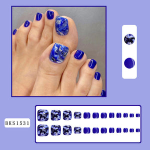 Press On Toe Nails BKS1531