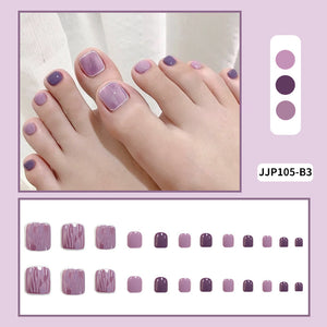 Press On Toe Nails JJP105-B3