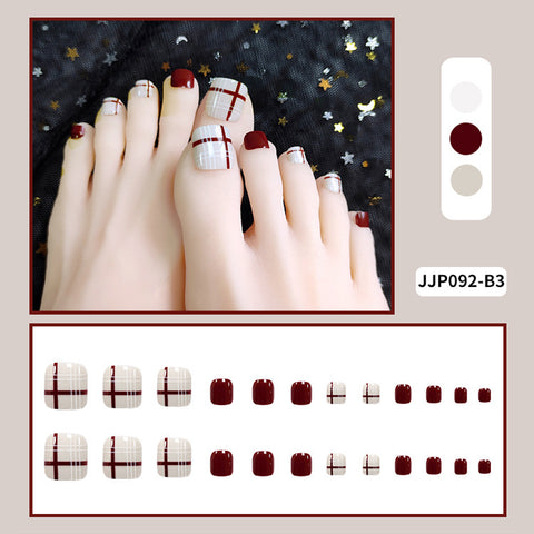 Press On Toe Nails JJP092-B3