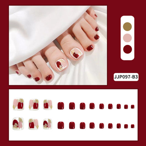 Press On Toe Nails JJP097-B3