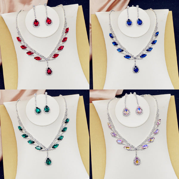 High End Diamante Necklace Set