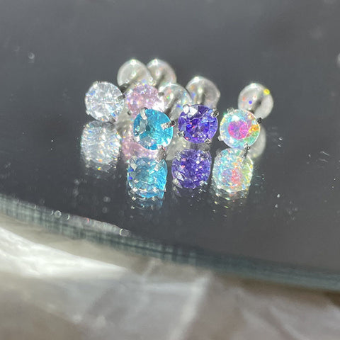 Diamond Zircon Lip Ear Stud Piercing