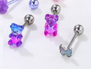 Cute Stainless Steel Tongue Piercing