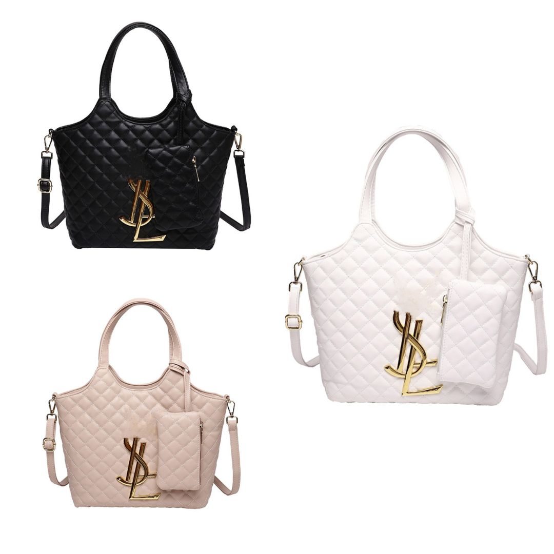 YL Large Quilted Shoulder Bag