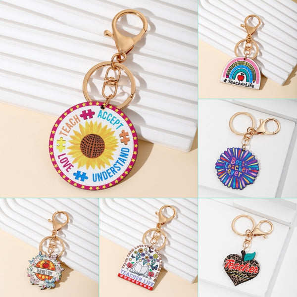 Teacher Appreciation Single Key Chains