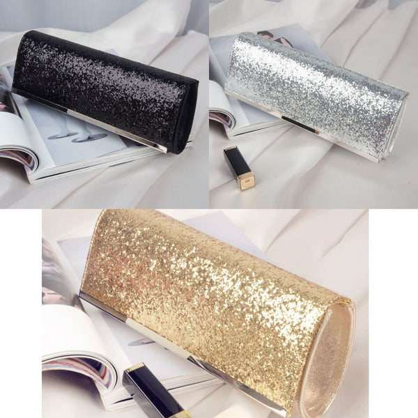 Long Sequins Clutch