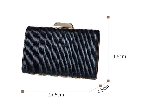 Pleated Rectangle Clutch