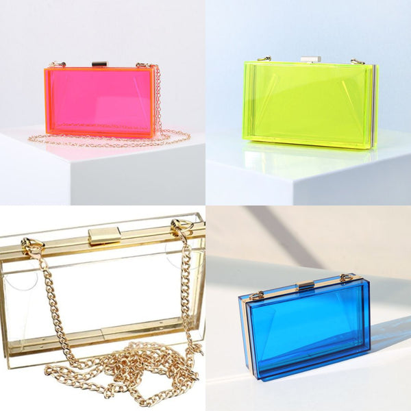 PVC Clear Box Clutch