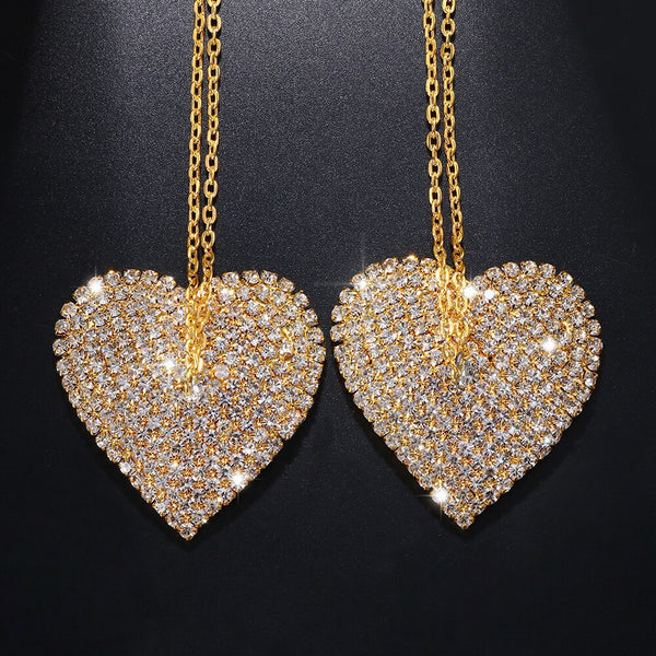 Rhinestone Heart Nipple Chain 30456