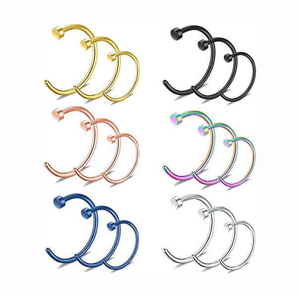 Stainless Steel C-Shaped Nose Ring