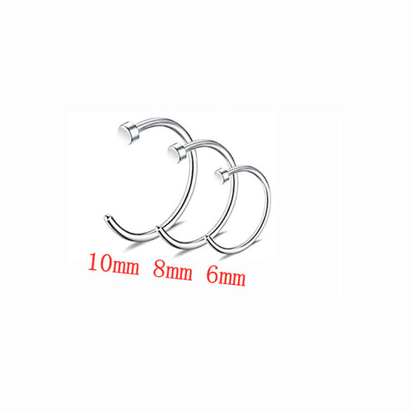 Stainless Steel C-Shaped Nose Ring