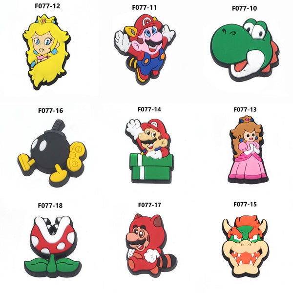 Mario Brothers' Croc Charms