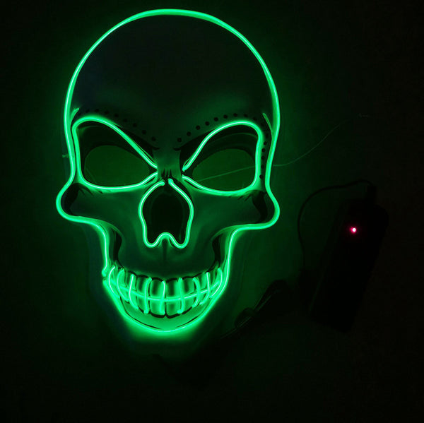 LED White Skull Mask