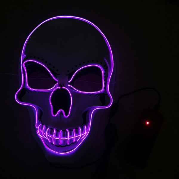 LED White Skull Mask