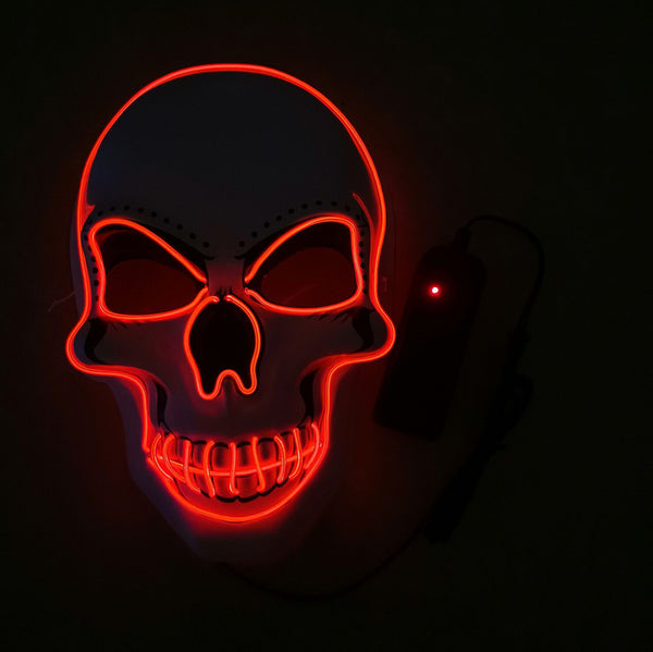 LED White Skull Mask