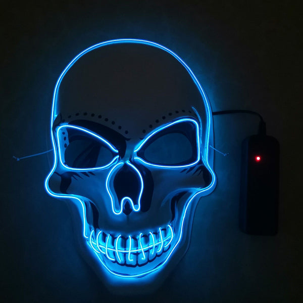 LED White Skull Mask