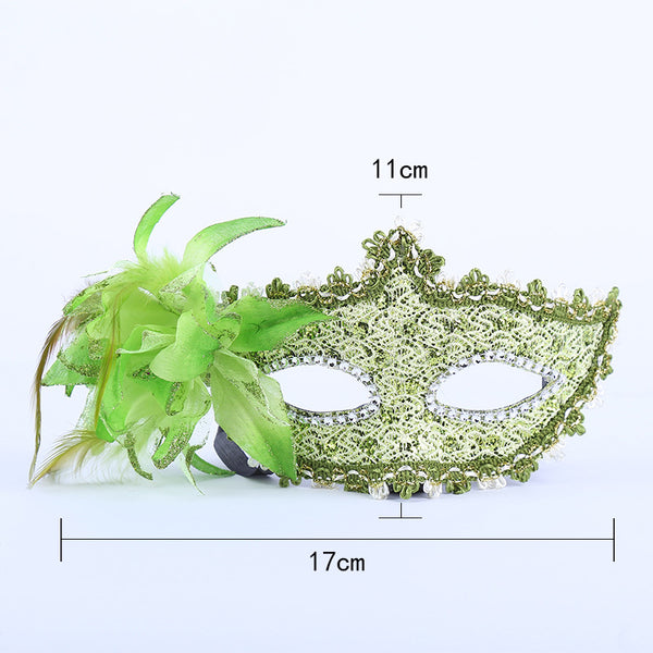 Side Floral Lace Mask