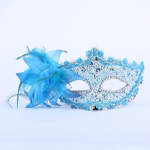 Side Floral Lace Mask