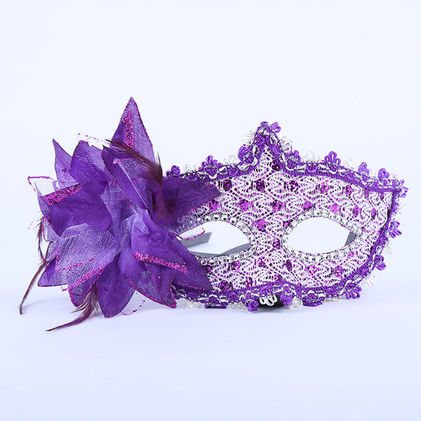 Side Floral Lace Mask