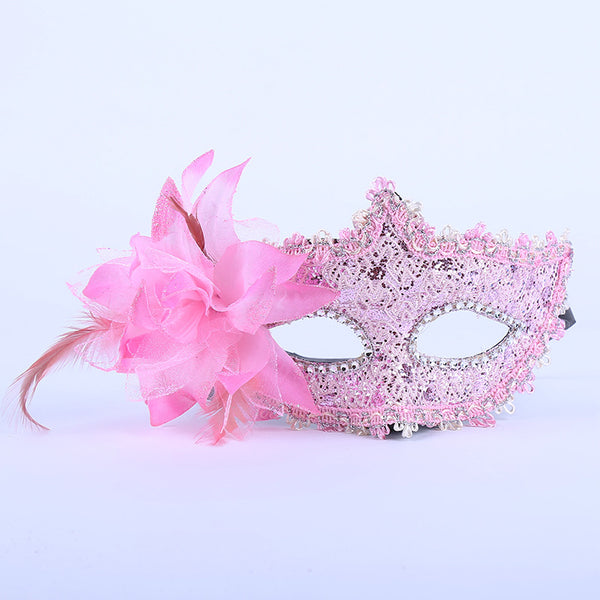 Side Floral Lace Mask