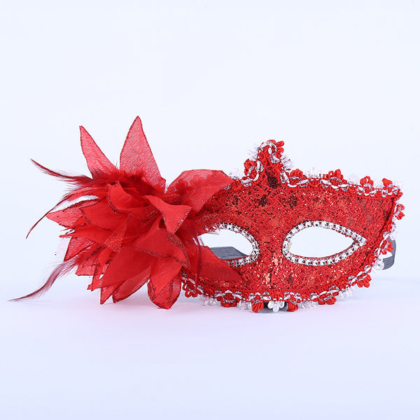 Side Floral Lace Mask