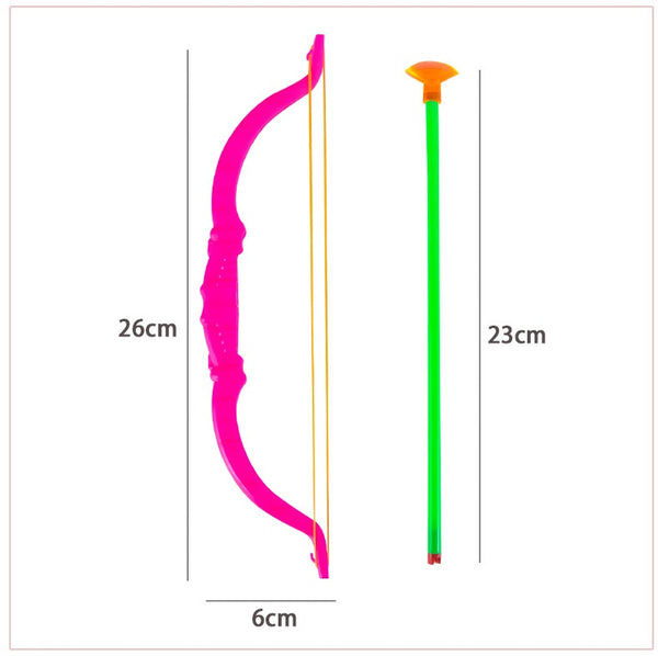 27cm Plastic Bow & Arrow Toy (Pack of 10pcs)