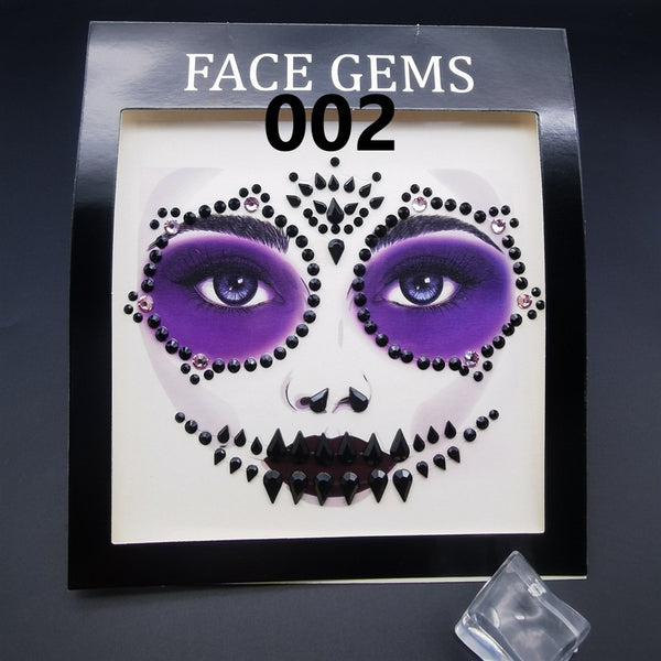 Halloween Diamond Face Stickers