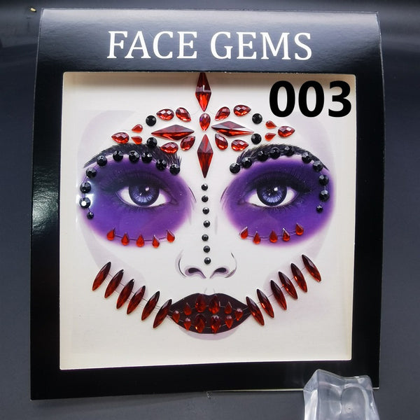 Halloween Diamond Face Stickers