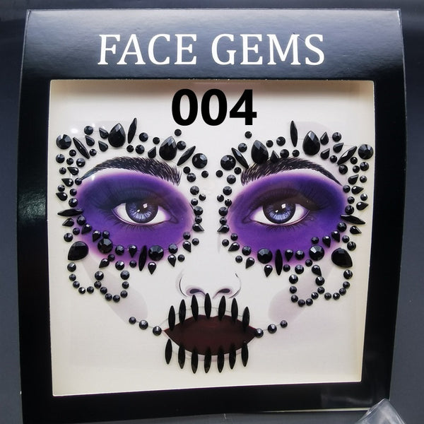 Halloween Diamond Face Stickers