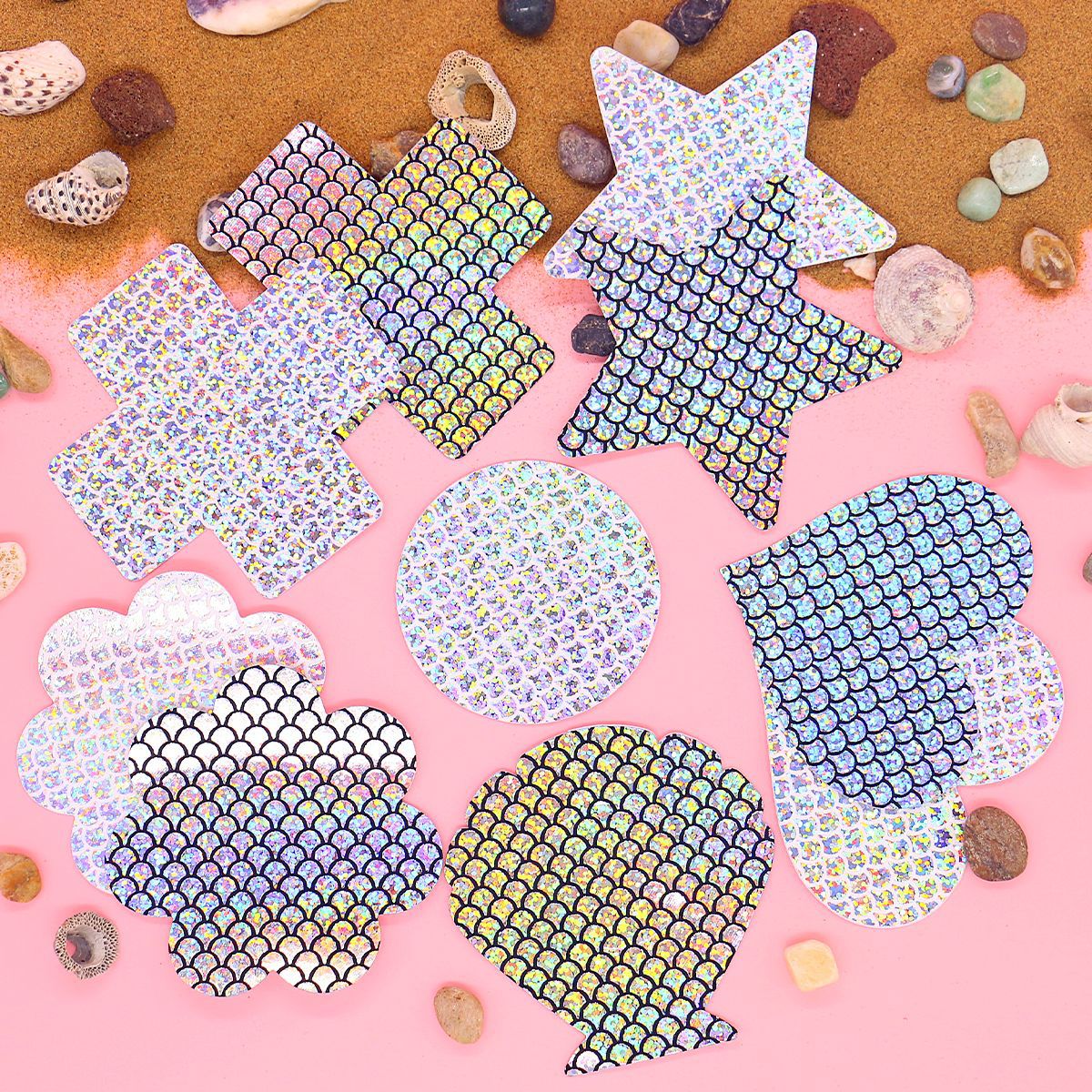 Metallic Fish Scale Pasties