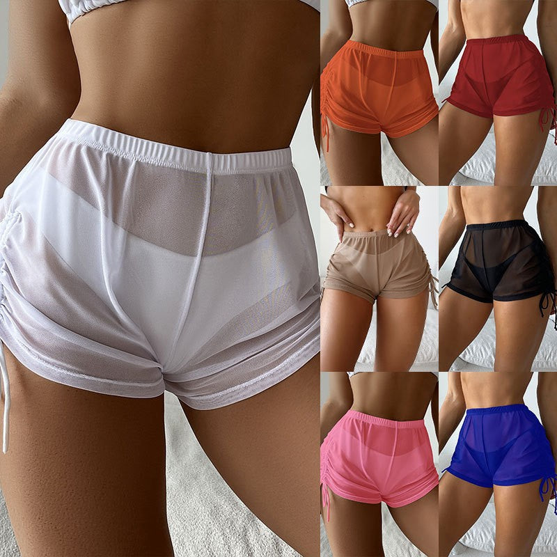 Drawstring Mesh Short Pants