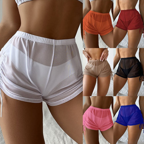 Drawstring Mesh Short Pants