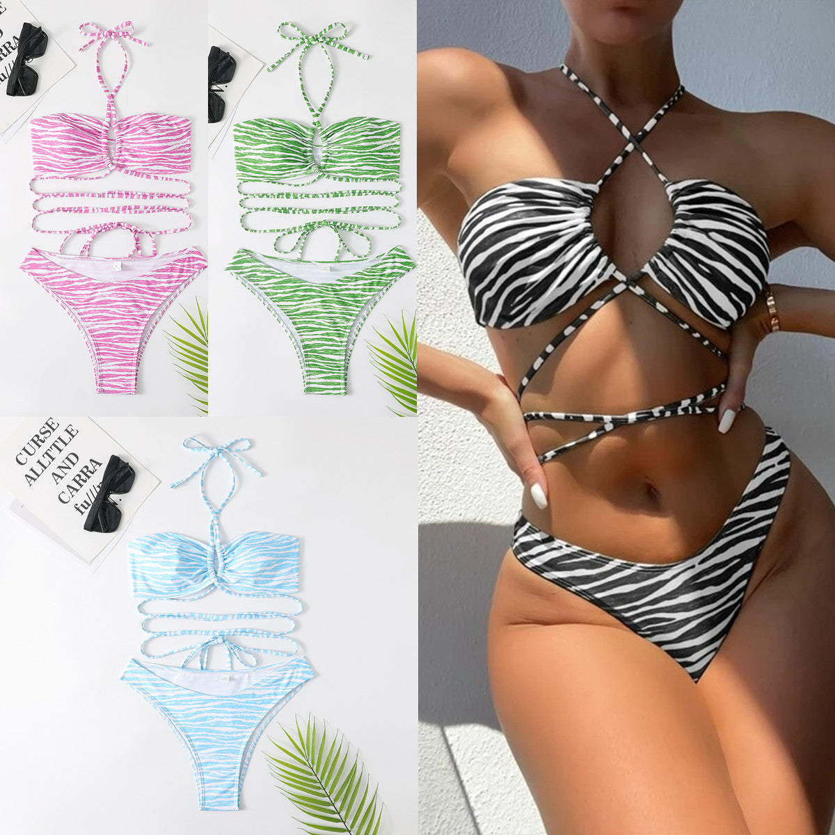 Printed Two Piece Bikini