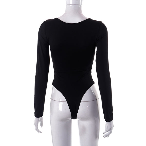 Sexy Ring Long Sleeve Swimsuit 178